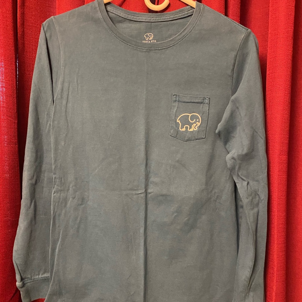 Ivory Ella-Blue, Long Sleeve-Witch Long Sleeve Shirt-Small Pocket